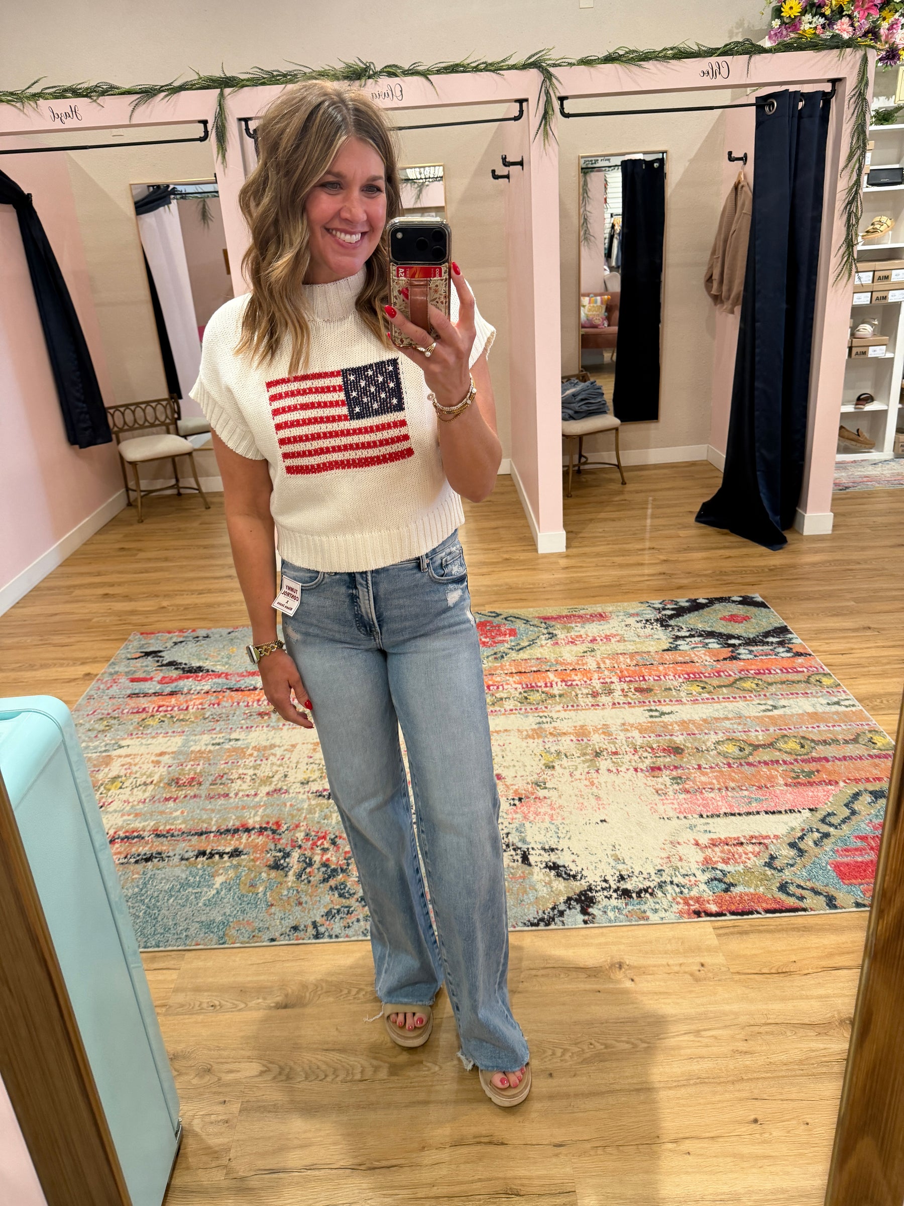 American Flag Sweater