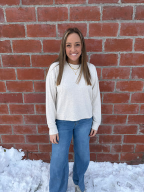 Janie Top - Heather Oatmeal