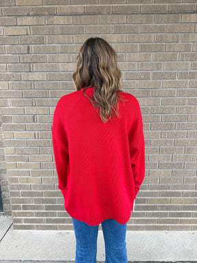 Classic Cardigan - Red