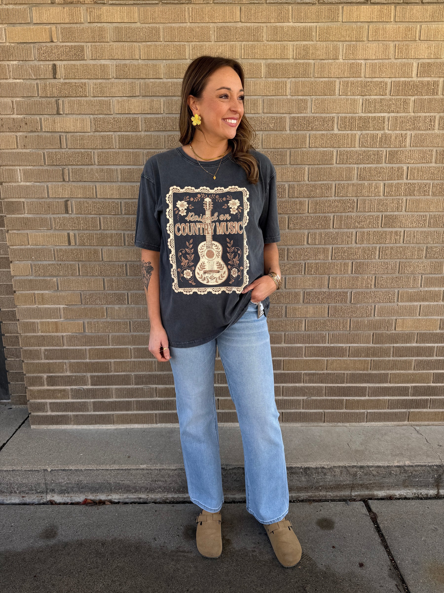 Country Music Oversized Graphic Tee