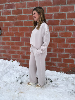 A Touch of Satin Bottoms - Cream