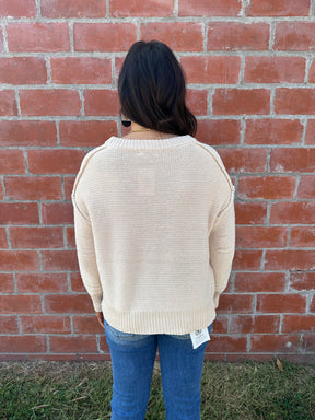 In Your Dreams Cream Sweater