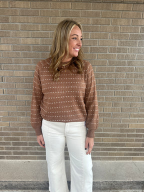 Call Me Maybe Camel Sweater