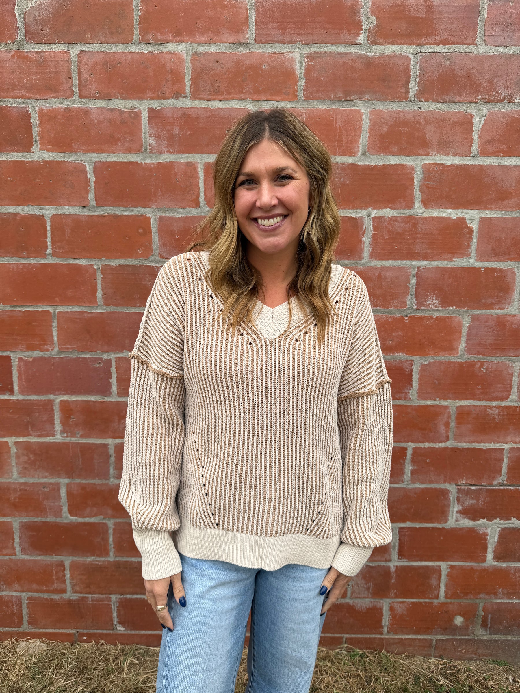 In Your Dreams Cream Sweater