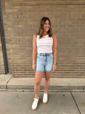 Edlin Tank - Ivory Lavender