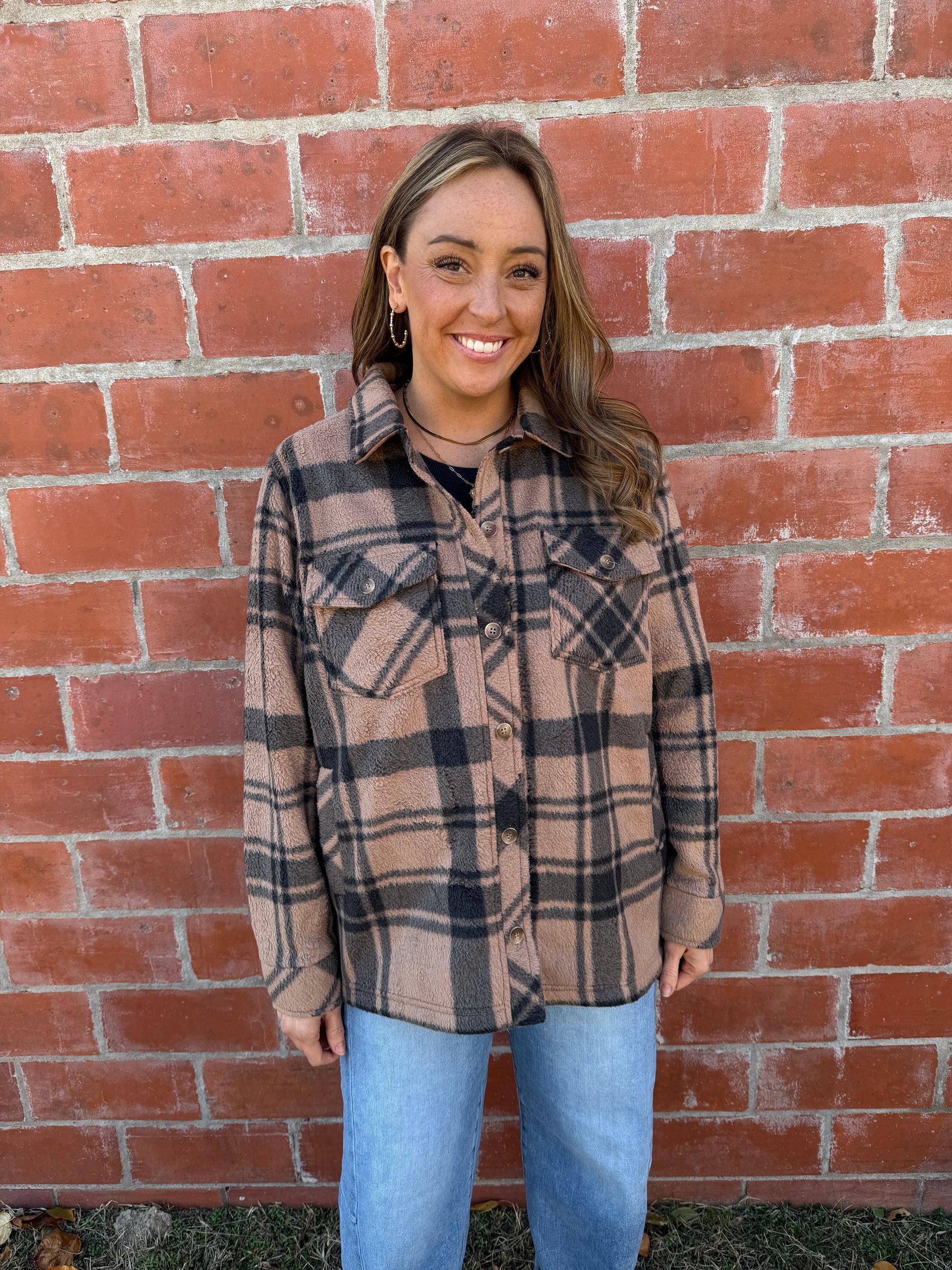 Sante Fe Jacket - Pecan Black Plaid