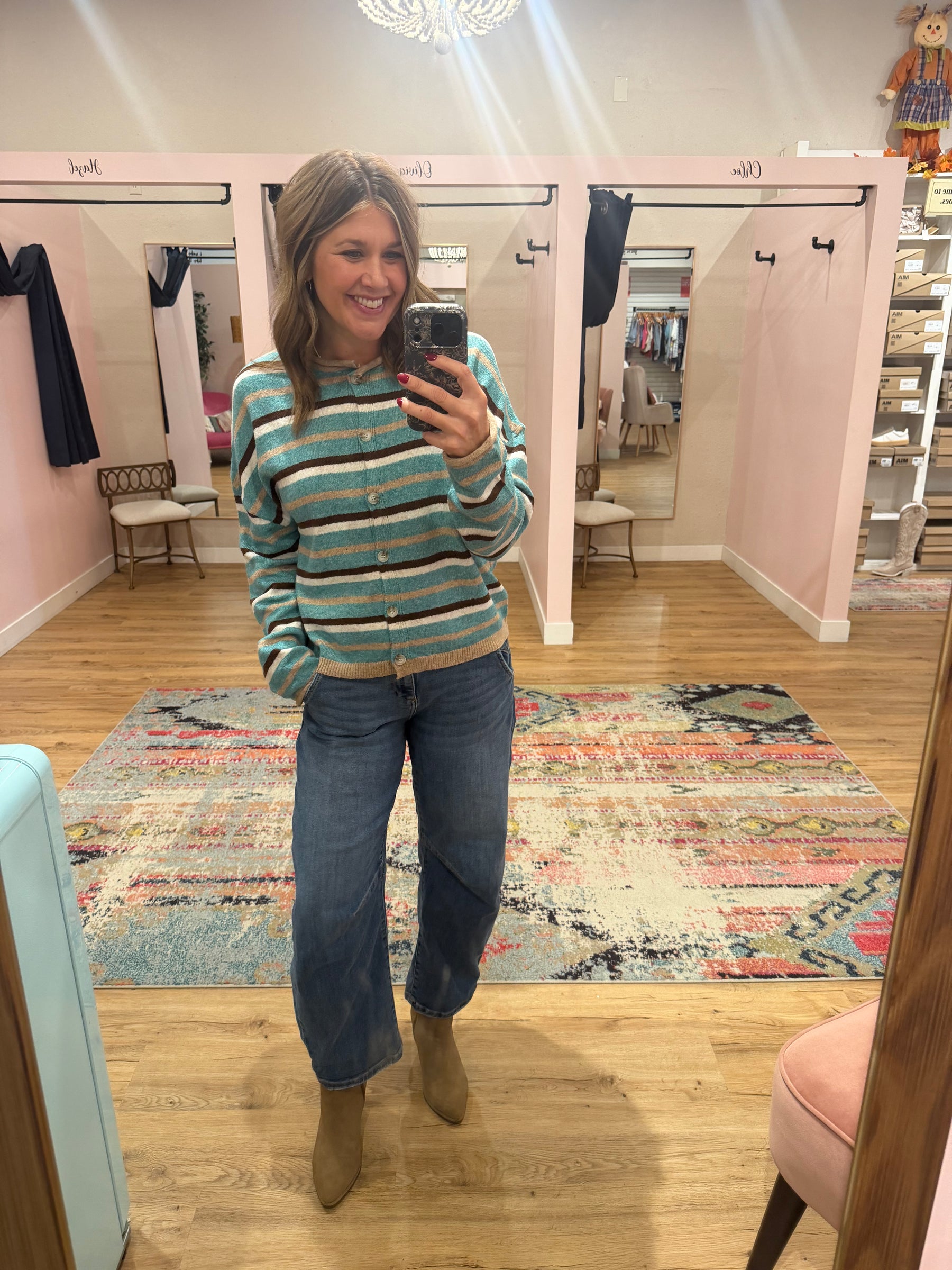 Autumn Stroll Stripe Cardi