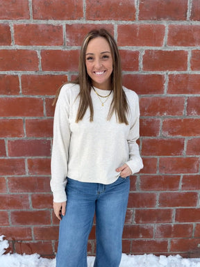 Janie Top - Heather Oatmeal
