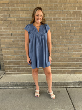 All In The Details Blue Dress