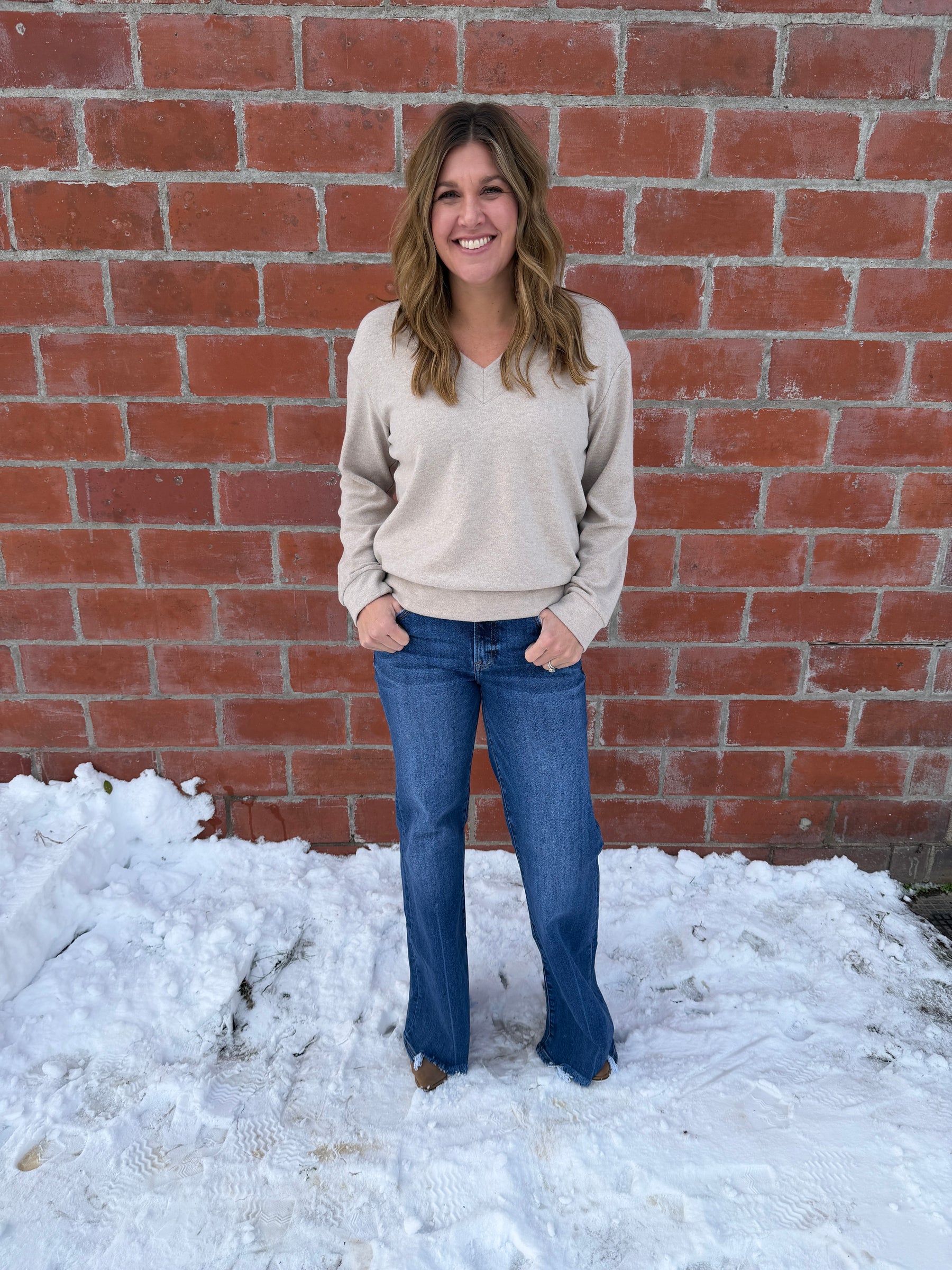 Manal Top - Heather Stucco