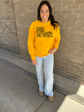 Corn, Beer, Tailgates and Iowa Football Sweatshirt