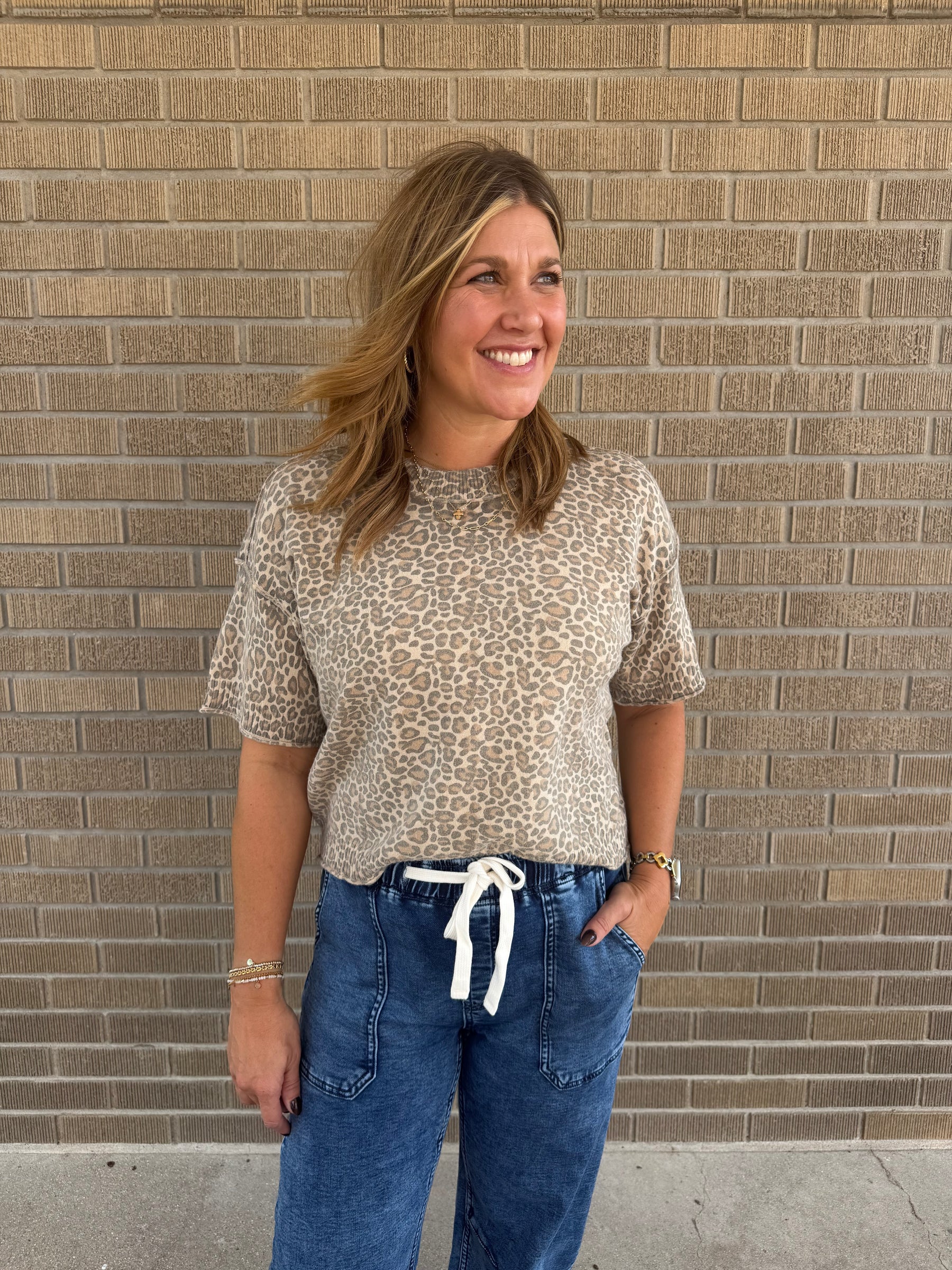 Leopard Sweater Tee