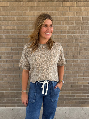 Leopard Sweater Tee