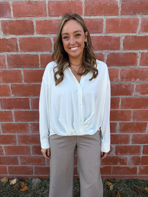 Business As Usual Oversized Button Up