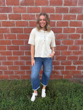 Vintage Cream Henley Tee