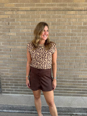 Leopard Sweater Top