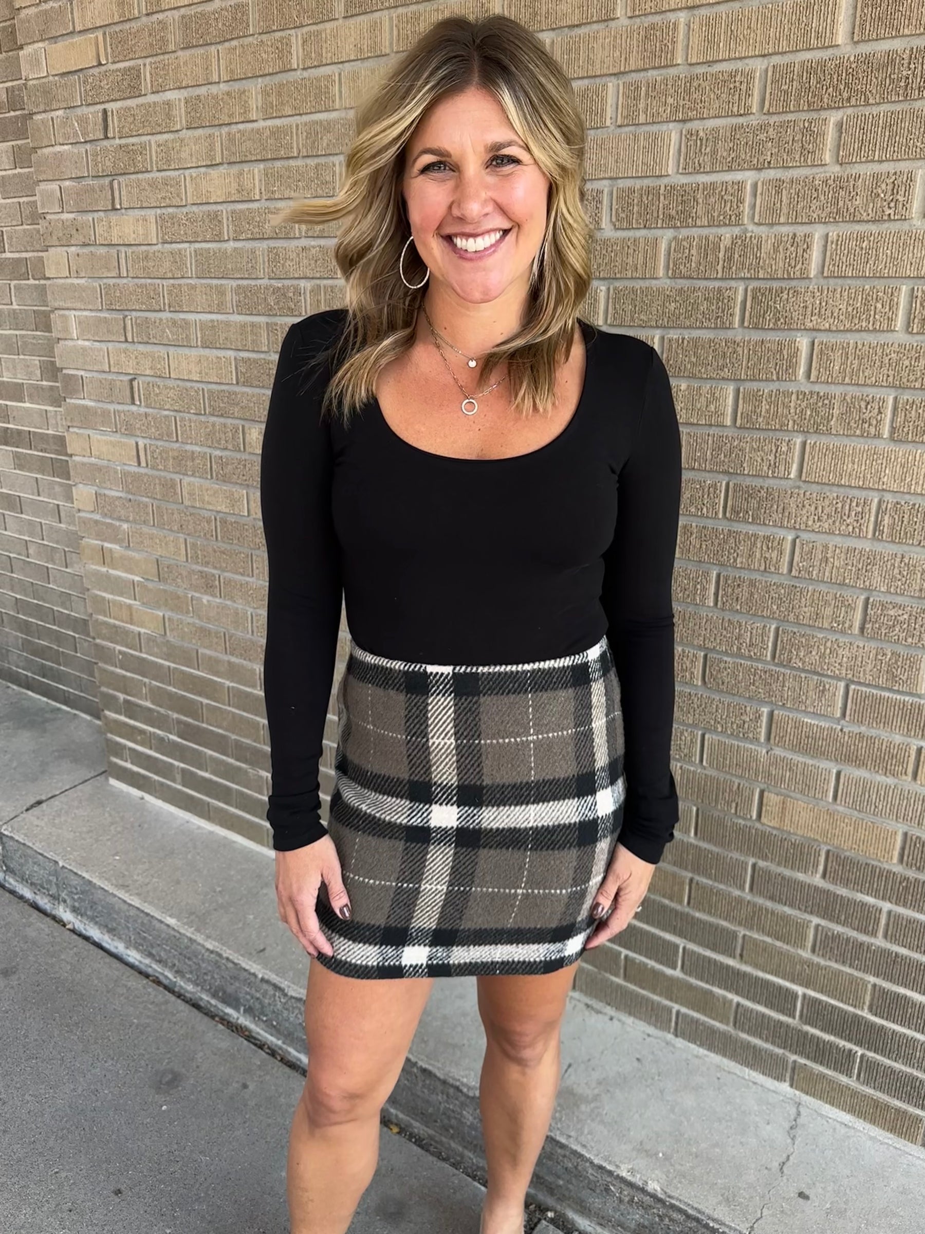 Plaid Mini Skirt