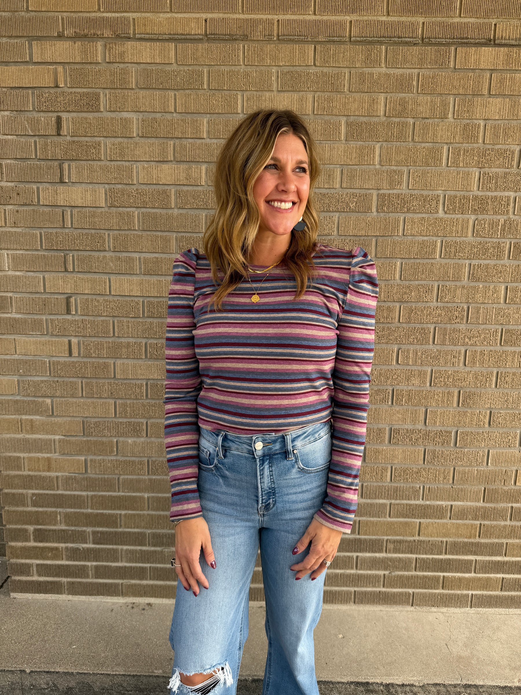 Multicolor Stripe Top