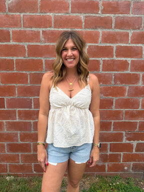 Embroidered Floral Tank