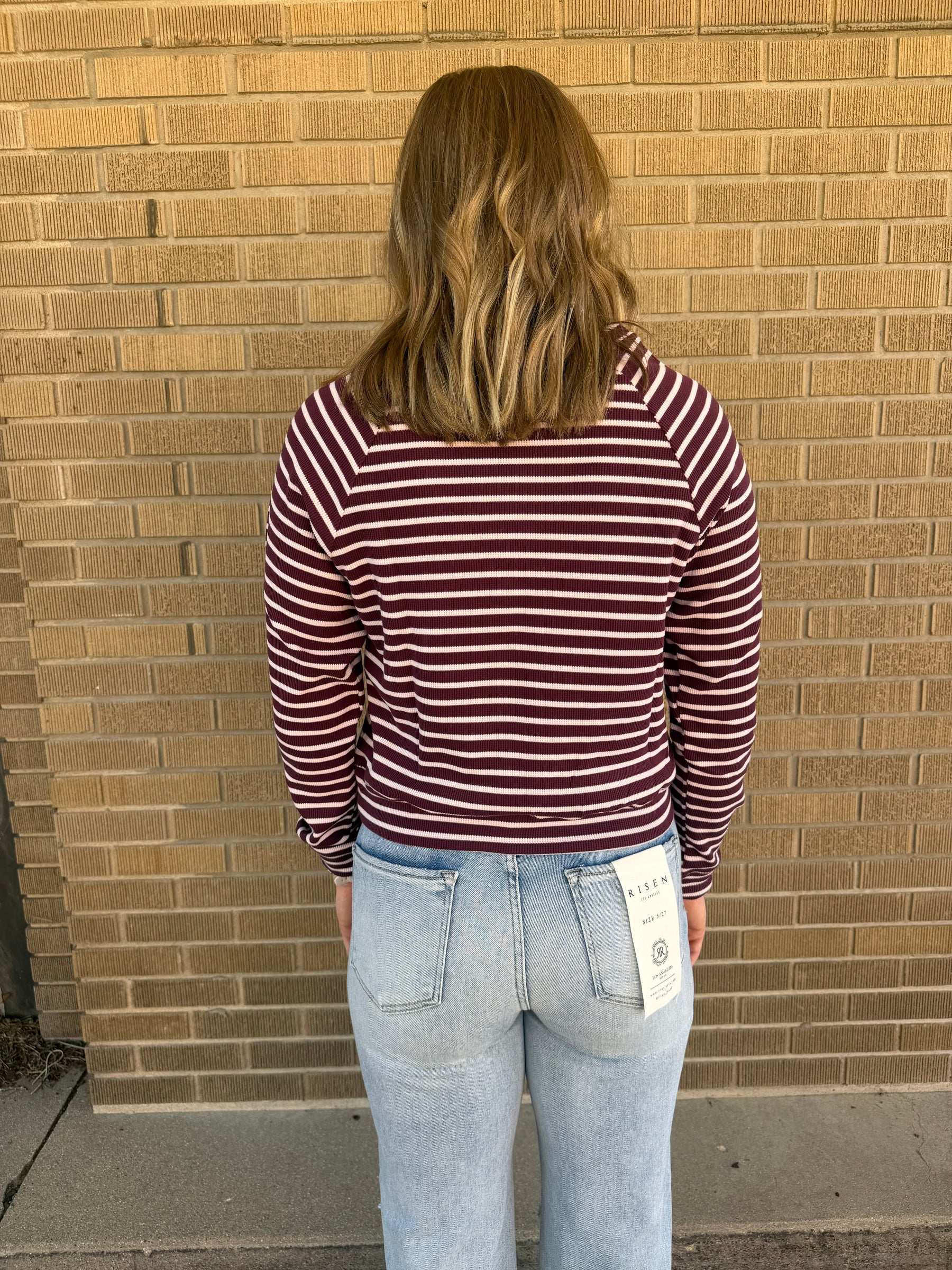 Stripes with Dark Cherry on Top
