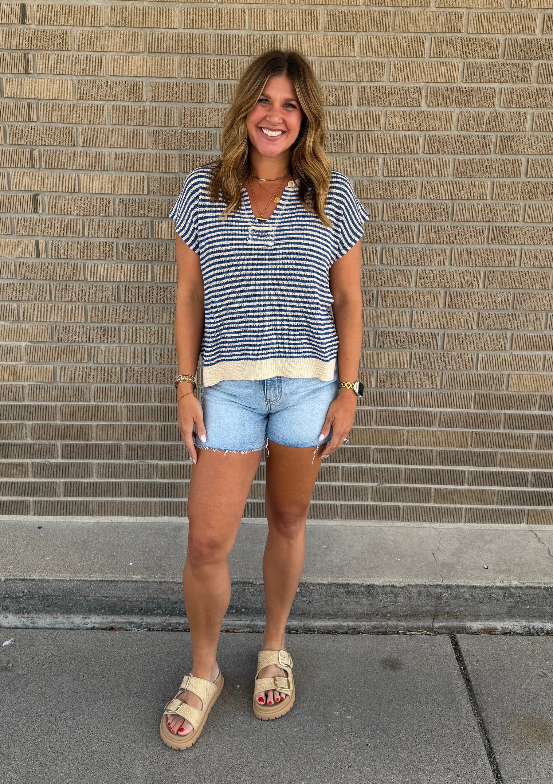Blue Stripe Tee