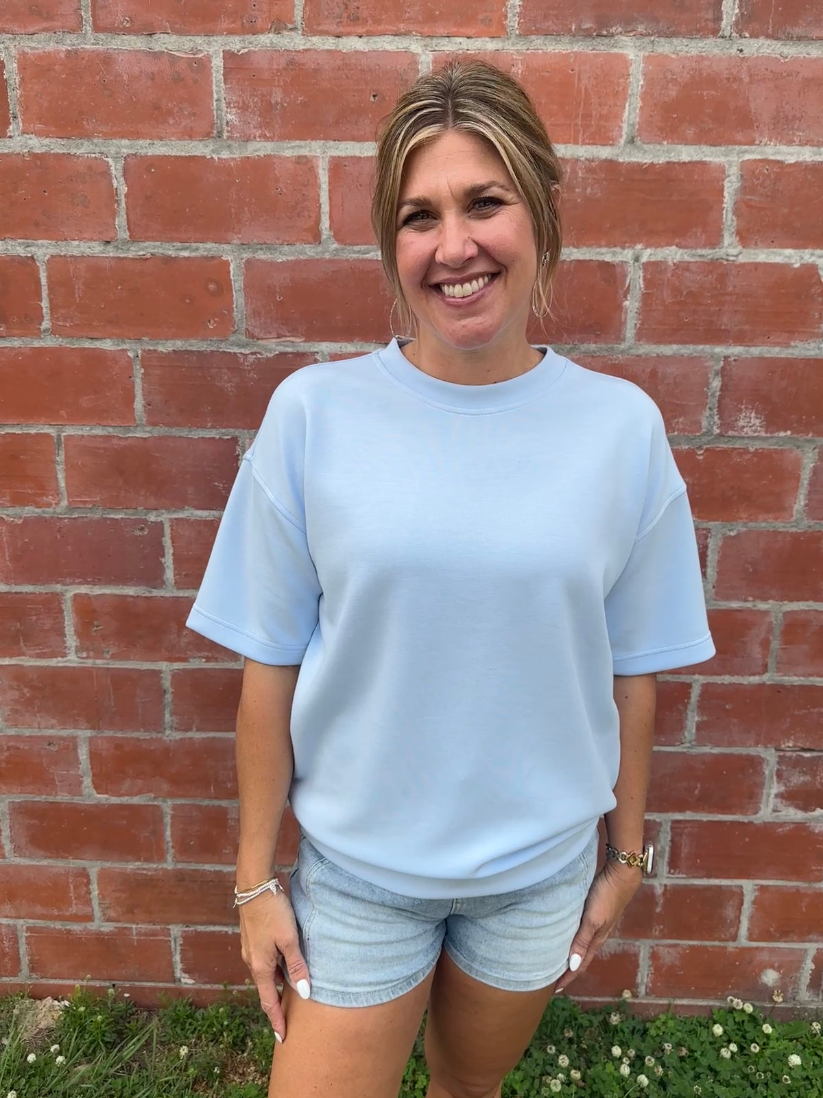 Buttery Soft Modal Tee - Baby Blue
