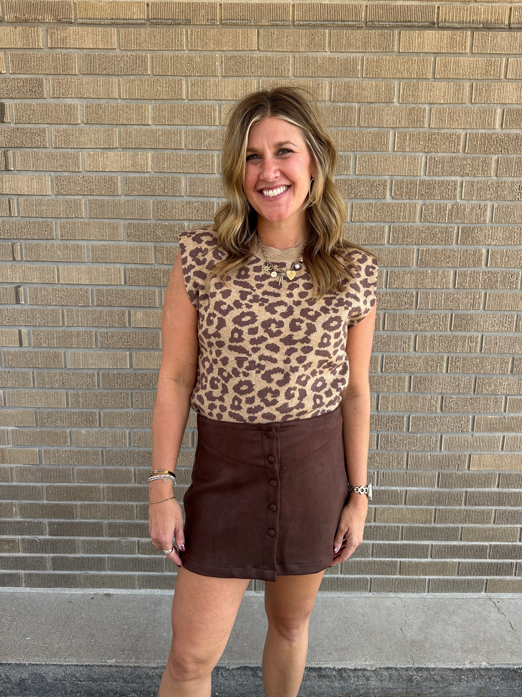 Leopard Sweater Top