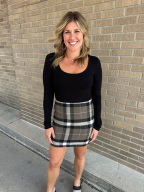 Plaid Mini Skirt