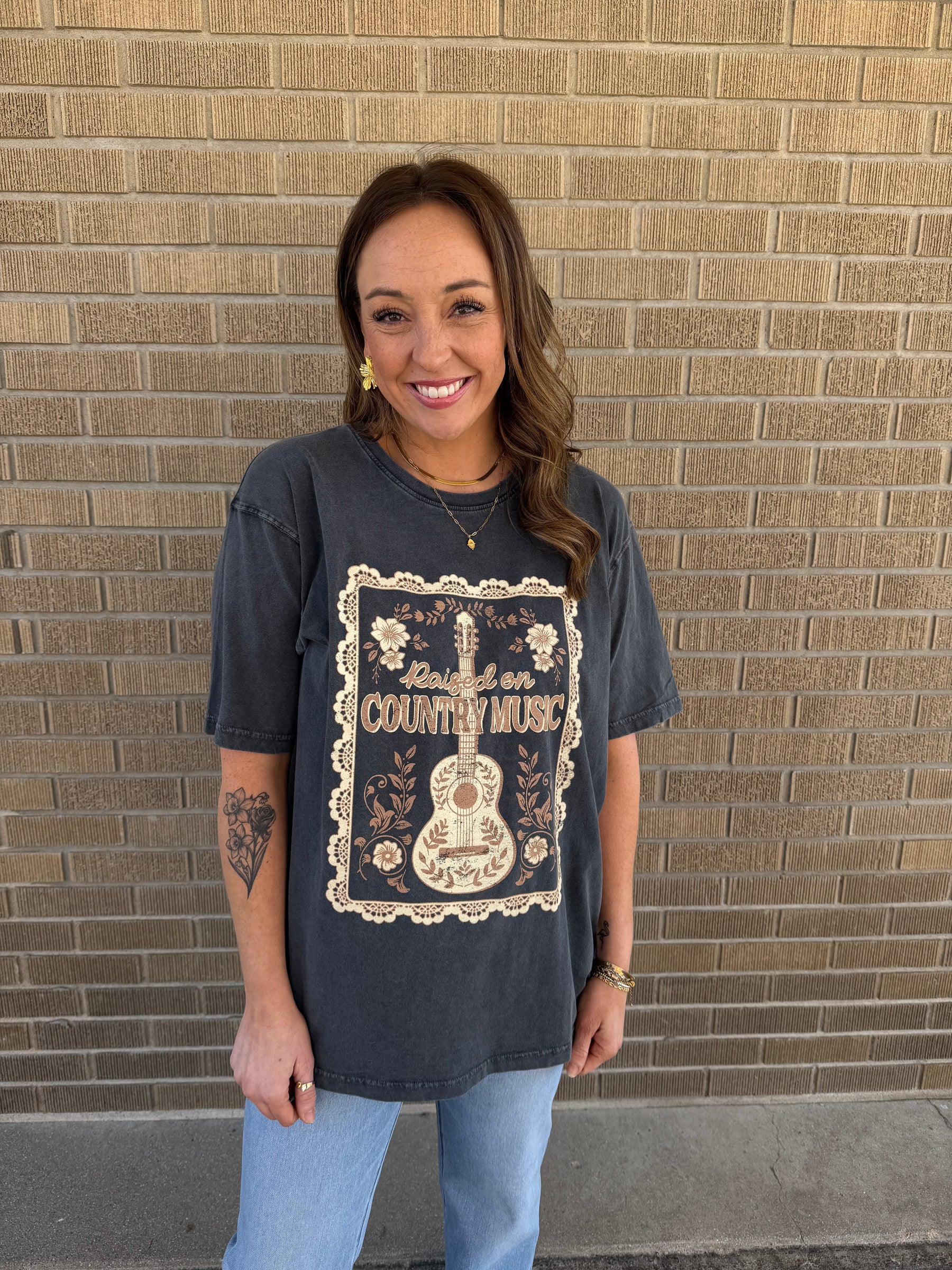 Country Music Oversized Graphic Tee