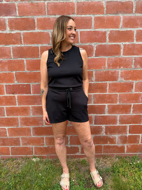 Out and About Romper - Black