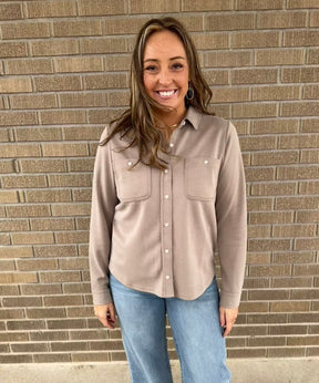 Mildred Shirt - Taupe