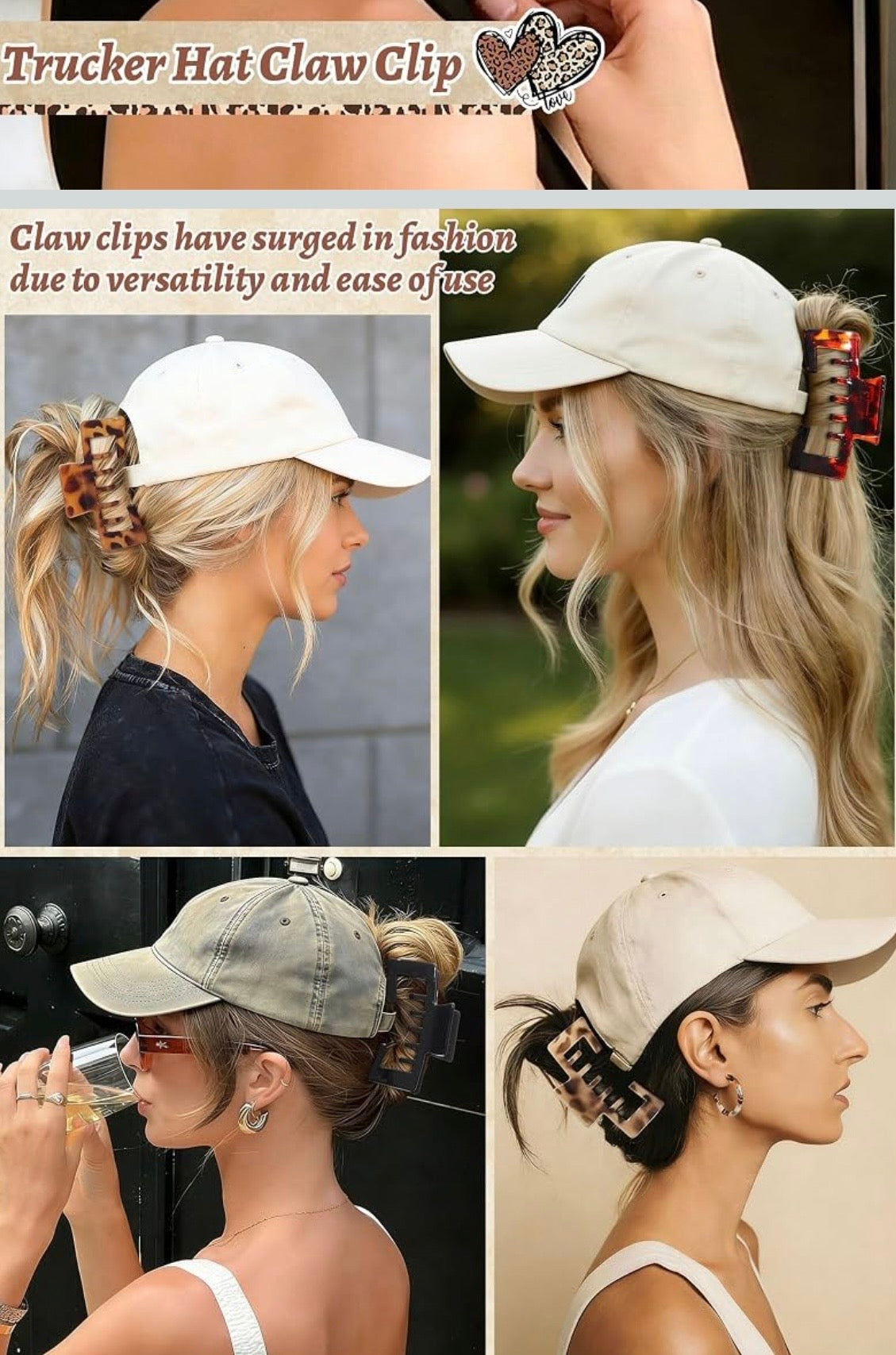 Hat Claw Clip