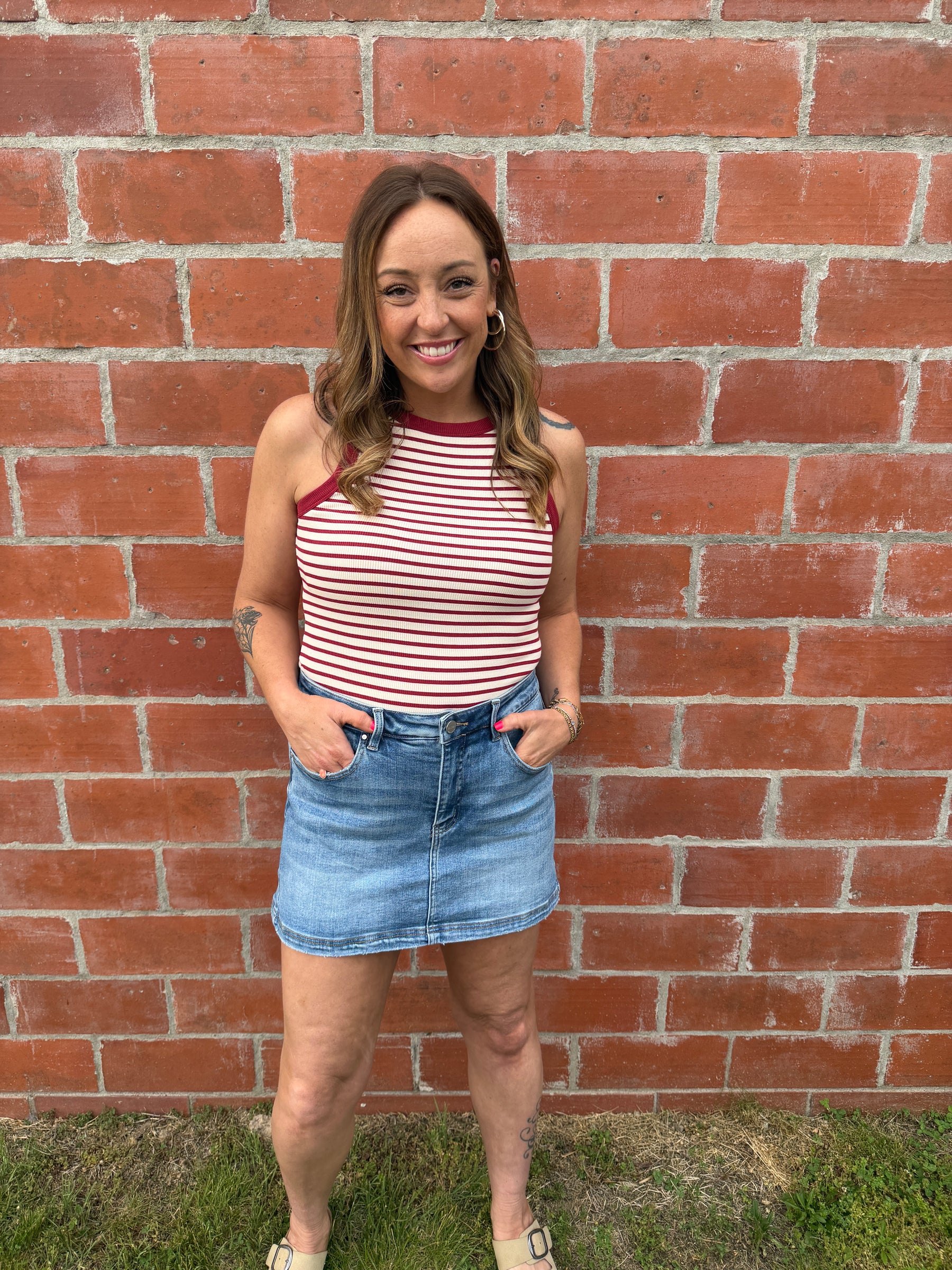 Ellen Tank - Sand Red