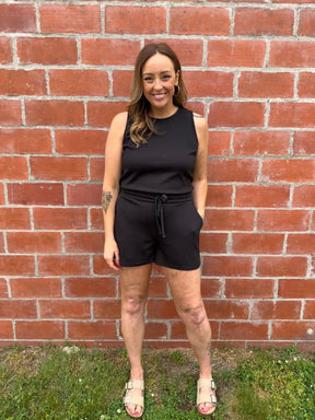 Out and About Romper - Black