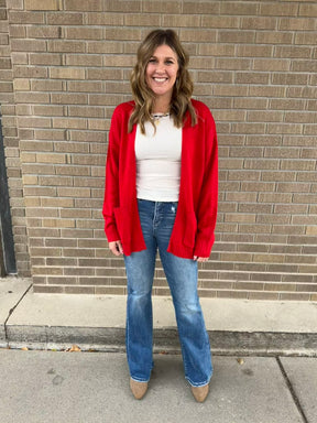 Classic Cardigan - Red