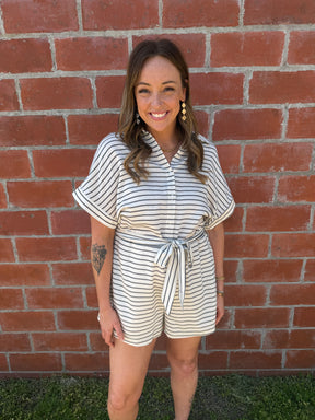 Chic Stripe Romper