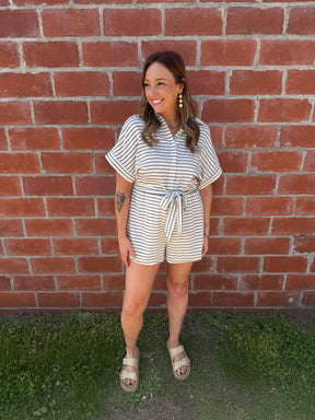 Chic Stripe Romper