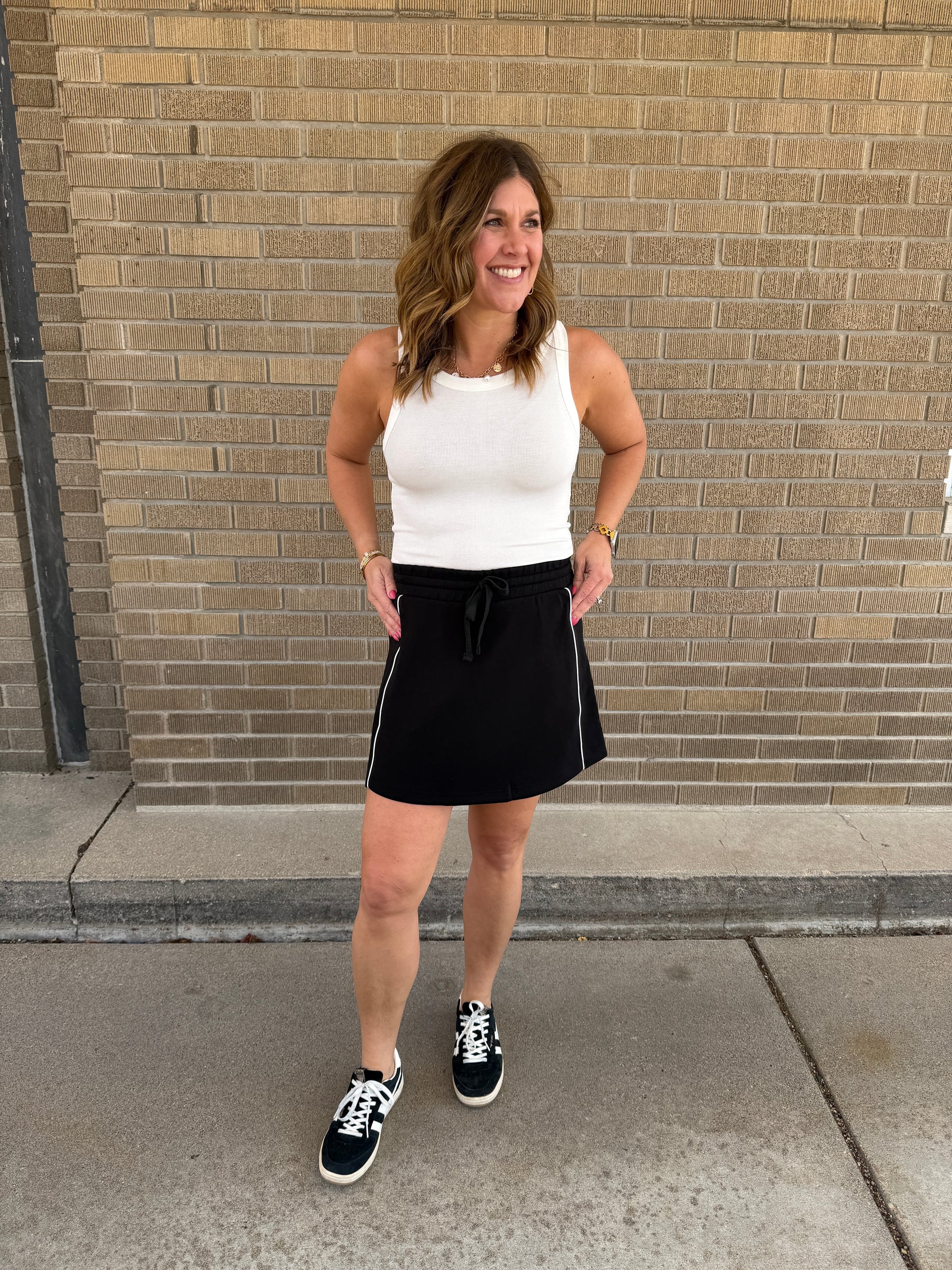 Modal Mini Skirt - Black