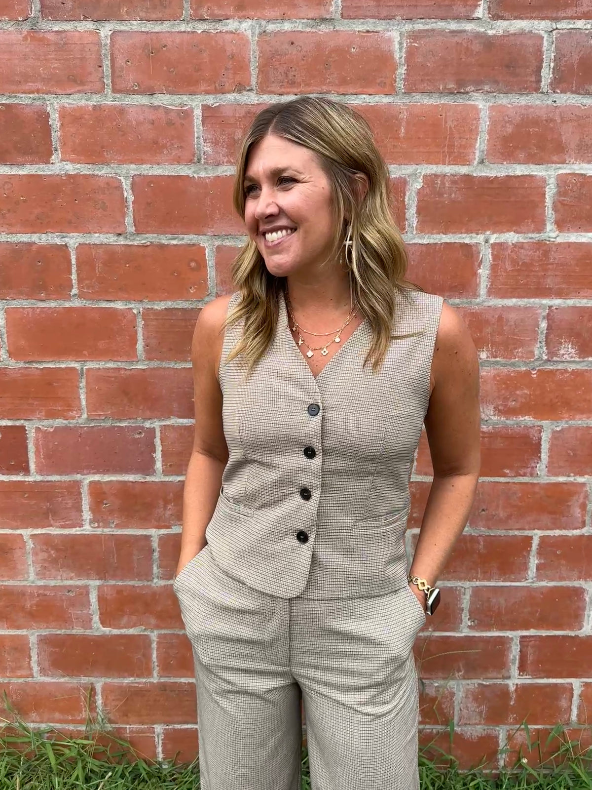 Showstopper Plaid Vest