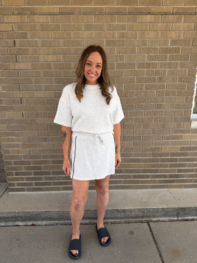 Buttery Soft Modal Tee - Light Grey