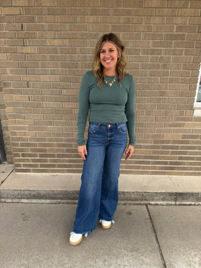 Lacie Ribbed Basic - Jade
