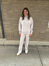 Modal Straight Leg Pants - Mocha Cream