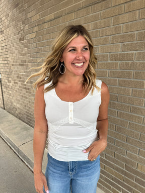 Just Fab White Tank