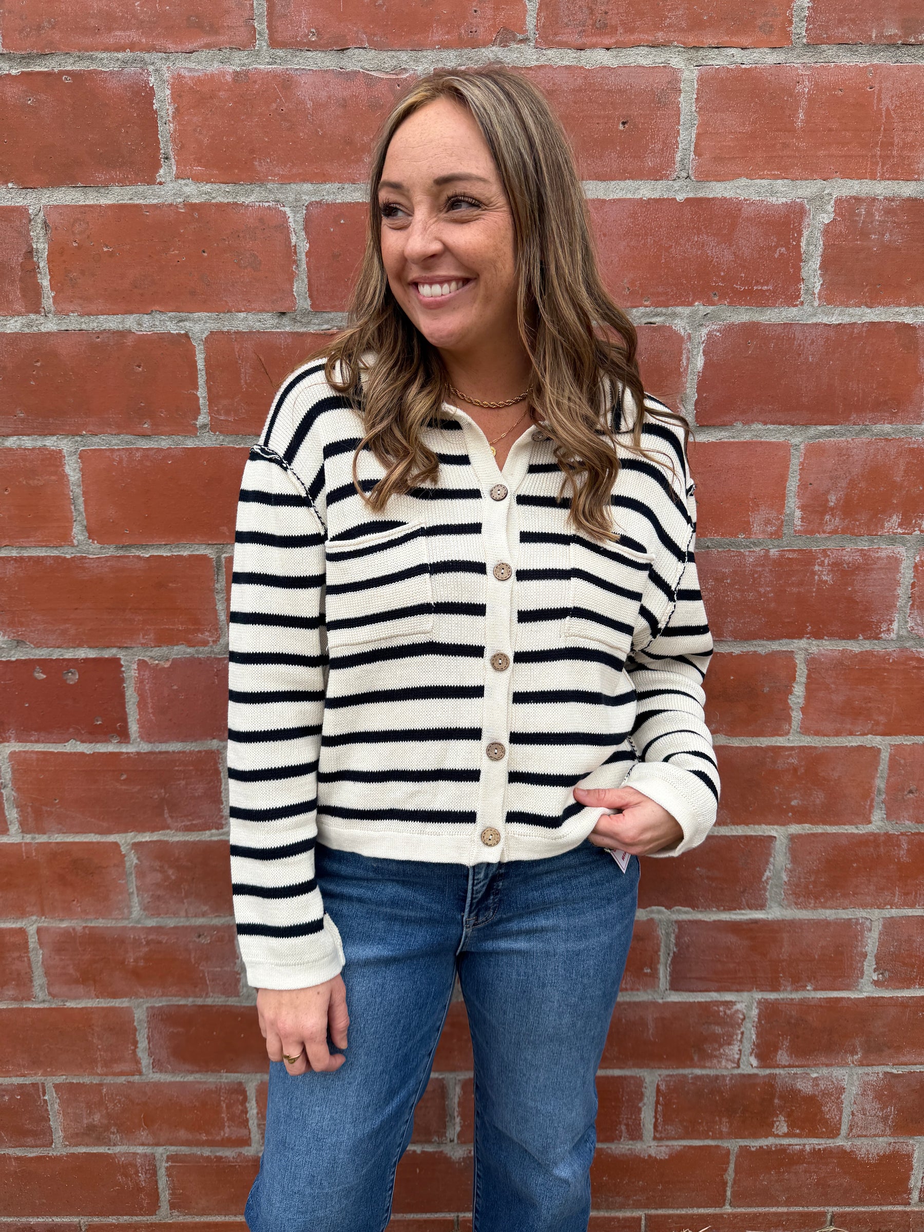 Neutral Girly Cardigan Sweater