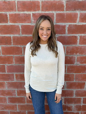 Stacy Top - Sand Heather