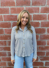 Buttery Soft Button Down - Charcoal