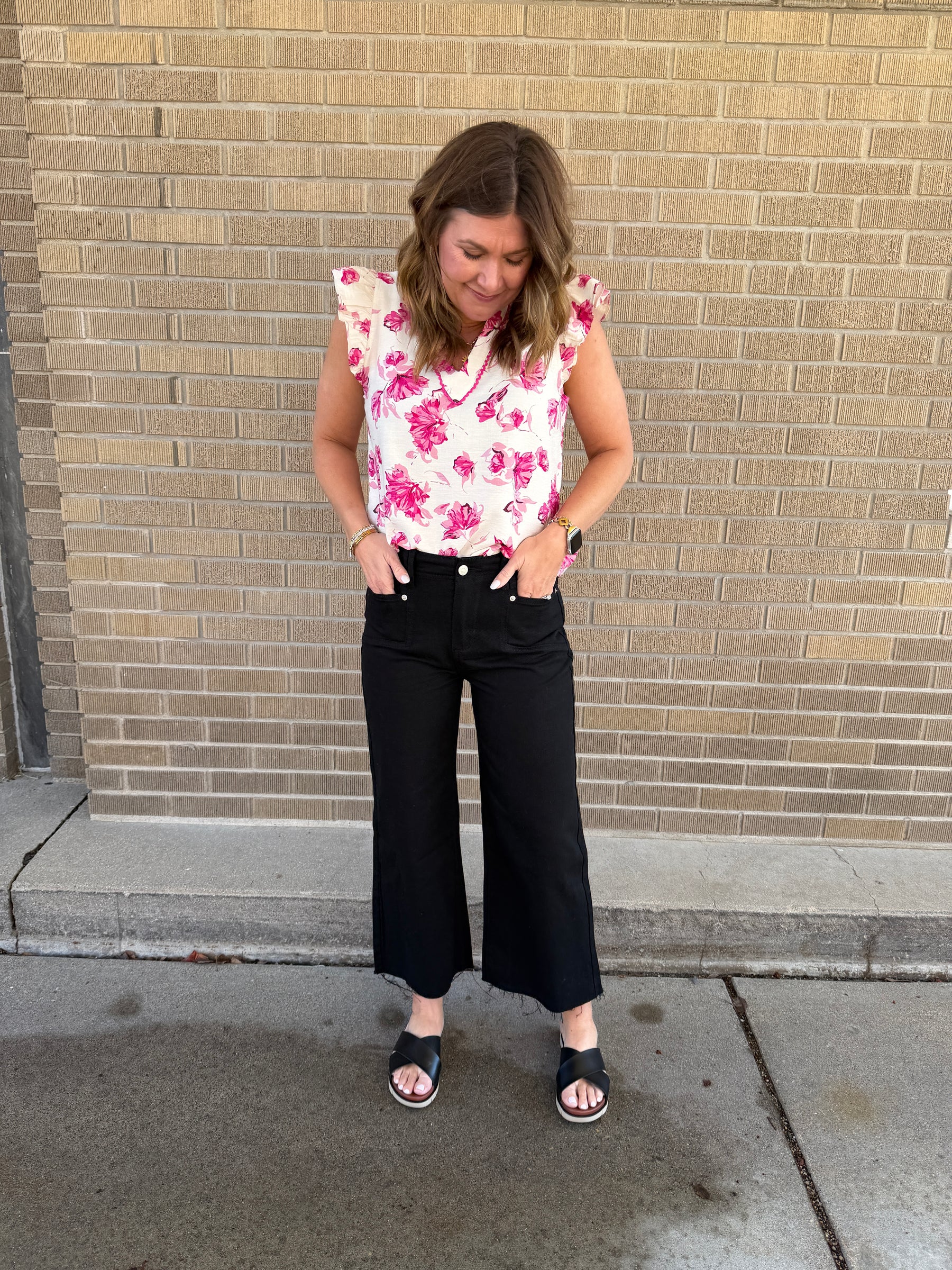 Pretty in Pink Floral Blouse