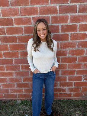 Stacy Top - Sand Heather