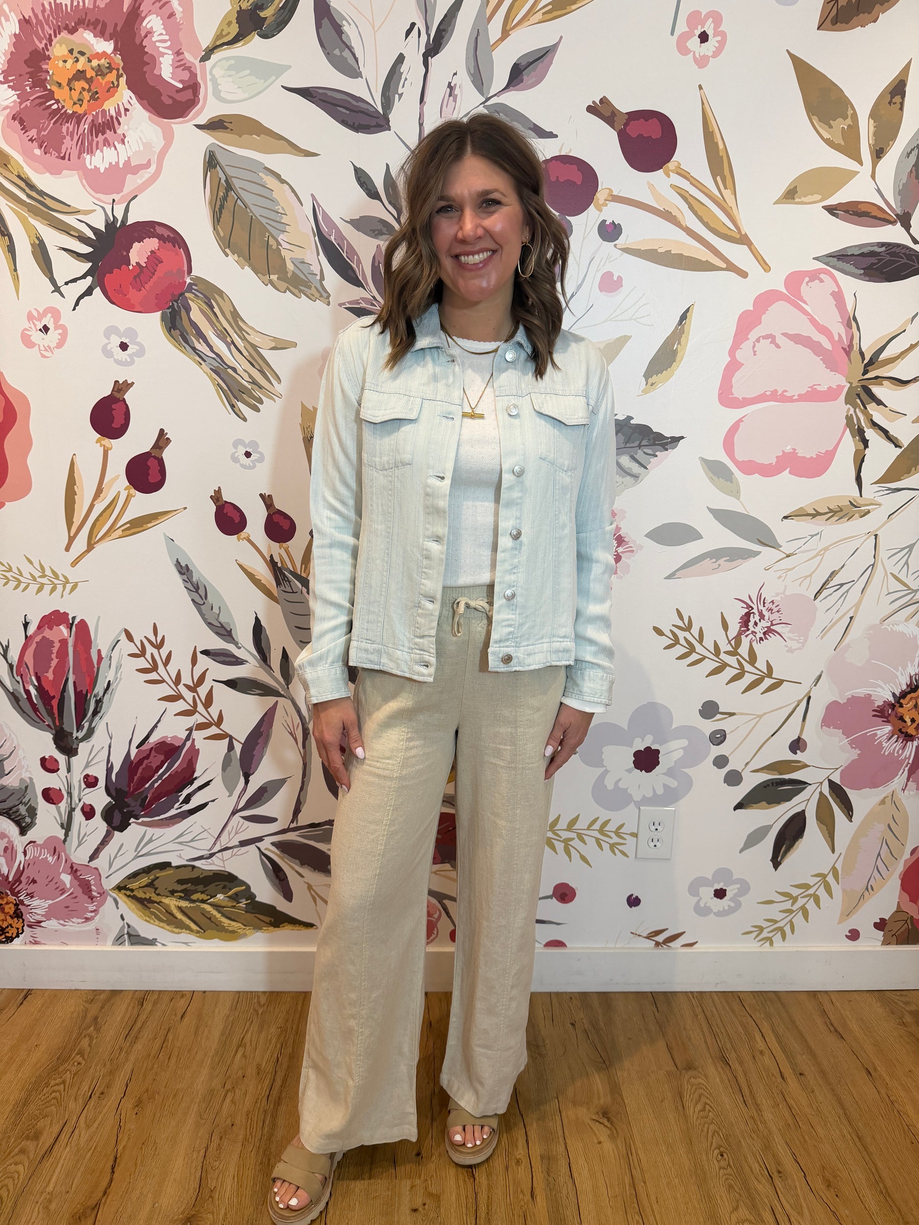 Jackie Jacket - Mia Pinstripe