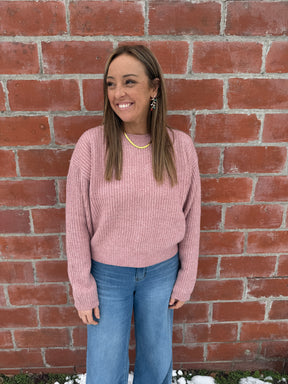 Perfect Crewneck Sweater - Pink